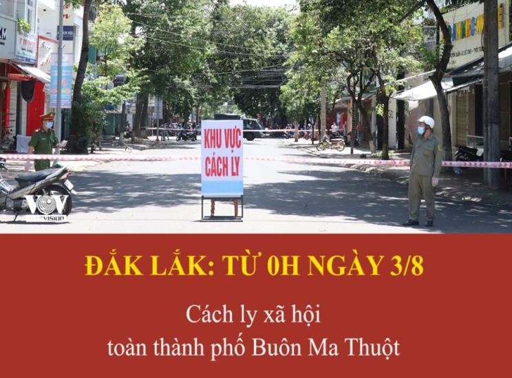 Thực hiện cách ly xã hội đối với thành phố Buôn Ma Thuột và các biện pháp cấp bách phòng chống dịch Covid-19